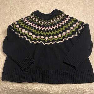 Barbour Fair Isle Sweater women’s size 10